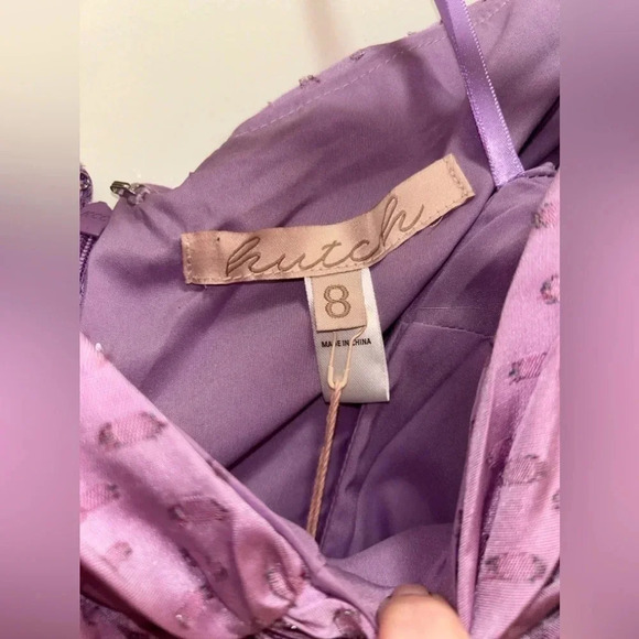 Anthropologie Hutch NWT Wren Off the Shoulder Ruched Dress. Size 8 - Picture 5 of 9